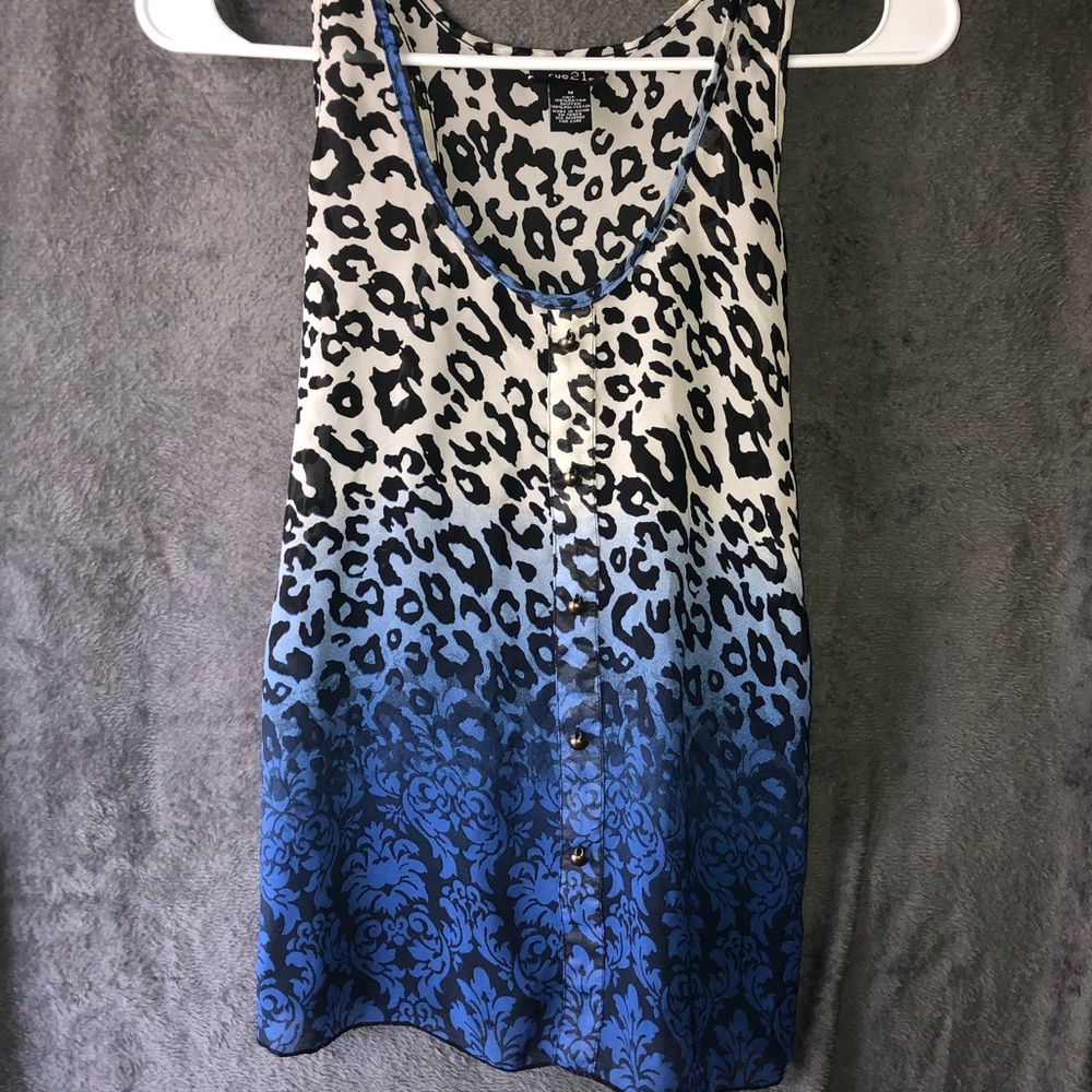 Cheetah Print Tank Top